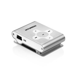 MP3 přehrávač Hyundai MP 212, micro SD slot, stříbrný