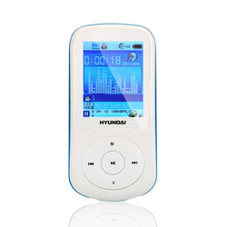 MP3 přehrávač Hyundai MPC 401 FM, 4GB, bílý/ modrý