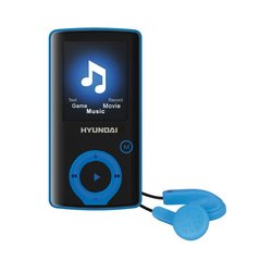 Přehrávač MP3/MP4 Hyundai MPC 883 FM, 16GB, černý/modrý