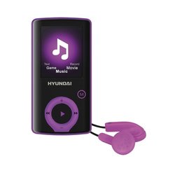 Přehrávač MP3/MP4 Hyundai MPC 883 FM, 16GB, černý/fialový