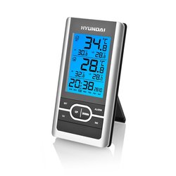 Meteostanice Hyundai WS 1070, černá/stříbrná