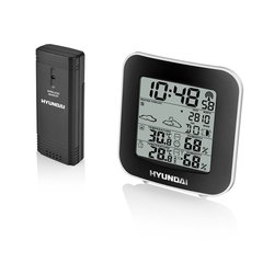Meteostanice Hyundai WS 8236, černá/stříbrná