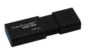 Flash USB Kingston DataTraveler 100 G3 16GB USB 3.0 - černý