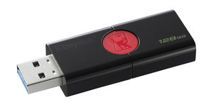 Flash USB Kingston Data Traveler 106 128GB USB 3.1 - černý/červený