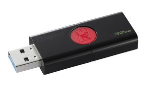 Flash USB Kingston Data Traveler 106 32GB USB 3.1 - černý/červený