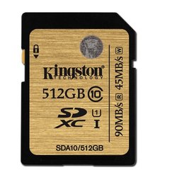 Paměťová karta Kingston SDXC 512GB UHS-I U1 (90R/45W)