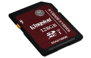 Paměťová karta Kingston SDXC 128GB UHS-I U3 (90R/80W)