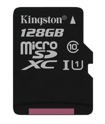 Paměťová karta Kingston MicroSDXC 128GB UHS-I U1 (45R/10W)