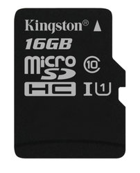 Paměťová karta Kingston MicroSDHC 16GB UHS-I U1 (45R/10W)