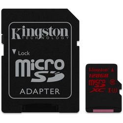 Paměťová karta Kingston MicroSDXC 128GB UHS-I U3 (90R/80W) + adapter