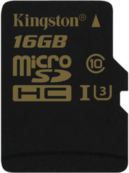 Paměťová karta Kingston MicroSDHC 16GB UHS-I U3 (90R/45W)