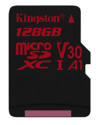 Paměťová karta Kingston Canvas React microSDXC 128GB UHS-I U3 (100R/80W)