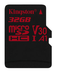 Paměťová karta Kingston Canvas React microSDHC 32GB UHS-I U3 (100R/70W)