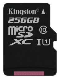 Paměťová karta Kingston Canvas Select MicroSDXC 256GB UHS-I U1 (80R/10W)