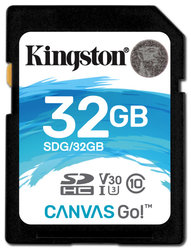 Paměťová karta Kingston Canvas Go! SDHC 32GB UHS-I U3 (90R/45W)