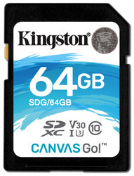 Paměťová karta Kingston Canvas Go! SDXC 64GB UHS-I U3 (90R/45W)