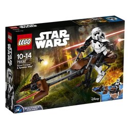 Stavebnice LEGO® CONSTRACTION STAR WARS 75532 Průzkumný voják a speederová motorka