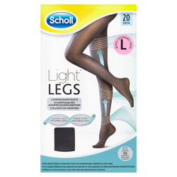 Scholl Kompresní punčochové kalhoty černé 20 DEN Light LEGS L