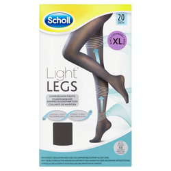 Scholl Kompresní punčochové kalhoty černé 20 DEN Light LEGS XL