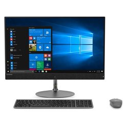 Počítač All In One Lenovo IdeaCentre AIO 730S-24IKB 23,8",1920 x 1080,i7-8550U, 16GB, 256+1000GB, bez mechaniky, Radeon 530, 2GB, W10 Home - šedý