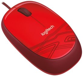 Myš Logitech M105 / optická / 3 tlačítka / 1000dpi - červená