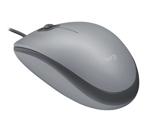 Myš Logitech M110 Silent / optická / 3 tlačítka / 1000dpi - šedá