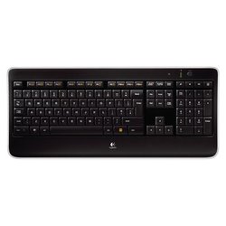 Klávesnice Logitech Wireless Illuminated K800, US - černá