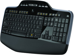 Klávesnice s myší Logitech Wireless Desktop MK710, US, USB Unifying - černá