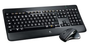 Klávesnice s myší Logitech Wireless Combo MX800, US - černá