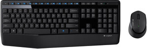 Klávesnice s myší Logitech Wireless Combo MK345, CZ/SK - černá