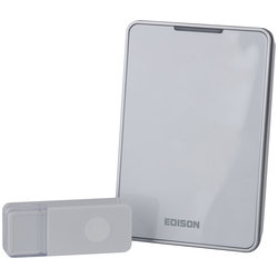 Zvonek bezdrátový Edison M16 bateriový, polyfonní melodie, dosah 200m