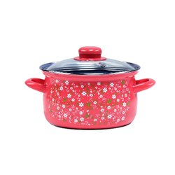 hrnec BELIS ROMANCE 24cm 6,1l se skleněnou poklicí