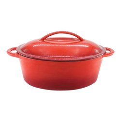 pekáč ovál + poklice BELIS QUEEN LINE 31(37,5)x23x11,5cm LITINA