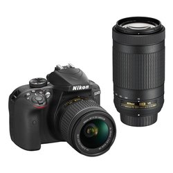 Fotoaparát zrcad. Nikon D3400 + 18-55 AF-P DX VR + 70-300 AF-P DX VR