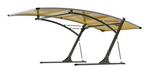 Přístřešek pro automobil G21 Carport black/yellow 5,8 x 3,1 m
