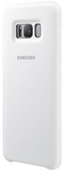 Kryt na mobil Samsung Silicon Cover pro Galaxy S8+ (EF-PG955T) - bílý