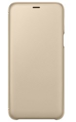 Pouzdro na mobil flipové Samsung Wallet Cover pro Galaxy A6+ - zlaté