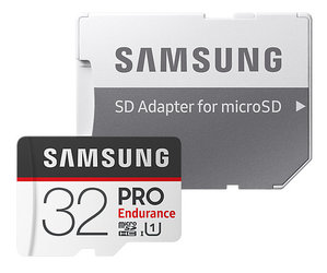 Paměťová karta Samsung Micro SDHC PRO endurance 32GB UHS-I U1 (100R/30W) + adapter