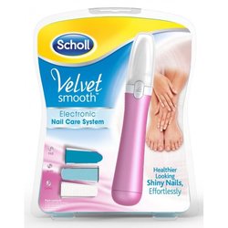 Elektrický pilník na nehty Scholl Velvet smooth Nail Care, růžový