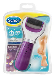 Elektronická bruska na nohy Scholl Velvet Smooth Diamond fialový