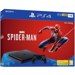 Herní konzole Sony PlayStation 4 SLIM 1TB + hra Spider-Man - černý