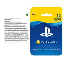 Předplacená karta Sony PlayStation Plus Card 365 dní - pouze pro CZ PS Store
