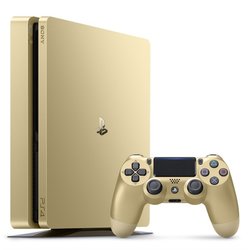Herní konzole Sony PlayStation 4 SLIM 500GB + DualShock4 - zlatá