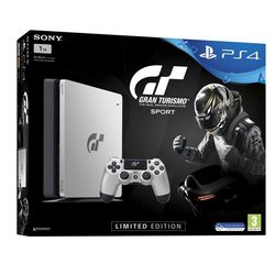 Herní konzole Sony PlayStation 4 SLIM 1TB + Gran Turismo Sport Speciální edice + PS Plus 14 dní - černá/stříbrná