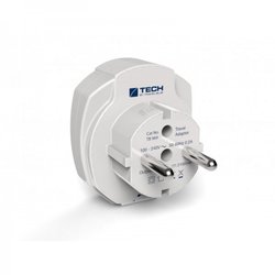 TECH cestovní nabíjecí USB adaptér pro použití v Evropě pro dvě USB zařízení 2100mA TravelBlue TBU-969