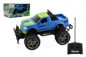 Auto RC terénní plast 30cm velká kola na dálkové ovládání na baterie v krabici 3
