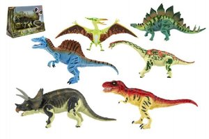Dinosaurus hýbající se plast 18cm asst 6 druhů v krabici 32x23x10cm