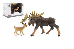 Zvířátka safari ZOO 12cm los plast 2ks v krabičce 16x11x9,5cm