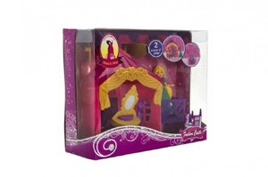 Zámek pro princeznu s doplňky plast asst 3 barvy v krabici 26x20x8cm
