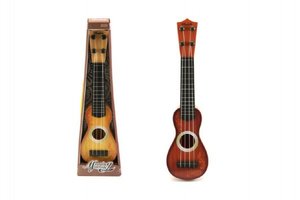 Kytara/Ukulele 4 struny plast 37cm asst 2 barvy v krabici